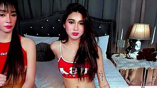 Small titted brunette Sharron with glasses masturbates