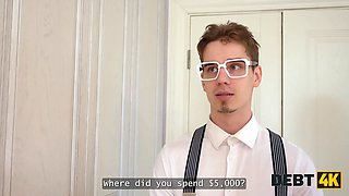 Debt4k. wondrous russian slut didn’t pay her debt and had to flash her Tight Pussy and arsehole