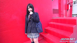 Check out the hottest Japanese teen schoolgirls in short denim shorts volume 22