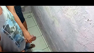Wife Shows off at a Bar Without Panties!