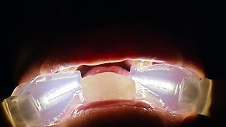 Rebel Rhyder plays with frozen cum