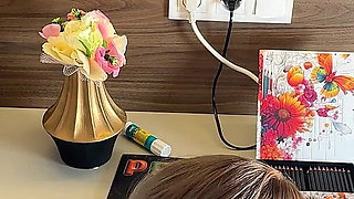 Amazingly Beautiful Hot Blonde with Nice Legs and Hairy Pussy Takes Her Lace Panties off to Show Bottom Camera