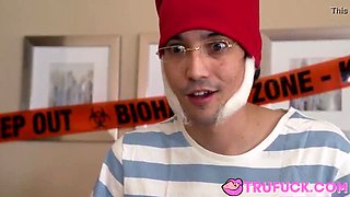 My Stepmom's Halloween Surprise: Kit Mercer & Natalie Knight Hardcore Family Fuck