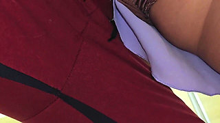 A Touch by a Worker in Crowded Subway Train