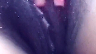 Flashing My Tits Fingering My Hairy Pussy Outdoors