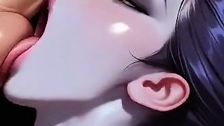Hentai Girl Blows a Big Dick