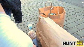 Hunt4k. chick has vagina packed with strangers cock instead of bfs one
