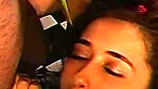 Teenie with Slim Body Gets Covered in Cum...spermagewitter Explosion!