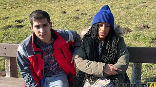 Vicky Menage gets her pussy stuffed with bbc in a steamy scene.