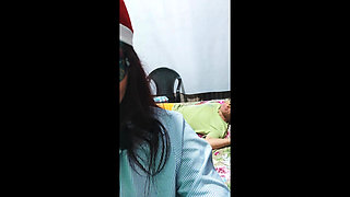 The Dirty Christmas Story Between the Stepmother and the Stepson. Sex with Passion