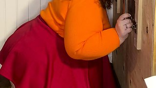 Jinkies- it looks to me like Velma had fun at my glory hole
