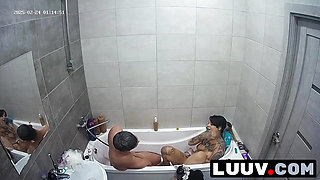 LUUV. Real female orgasm and fucking in the bathroom