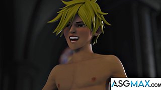 Stunned Twink Kai Park Gets Facial in Steamy Threesome Rite of Passage