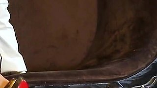 Femdom Foot Worship in Latex
