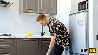 Rim4k. dude gets his anus ate for the very first time before nailed two adorable lovelies