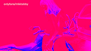 POV Seiko is your riding teacher in her motorcycle