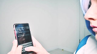 Rei Ayanami Loves to Make Her Clit Cum and Pussy Squirt with Fuck Machine And...