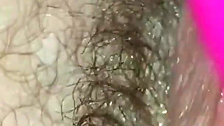 Wet Hairy Pussy Masturbating with Vibrator Close up Amateur Russian Model MILF Ginnagg