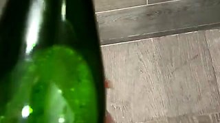 Amateur striptease and Solo masturbation