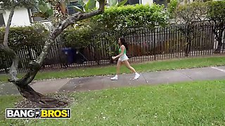 Bangbros - serena sterling gets paid to display her tits and take tony’s penis deep in the van