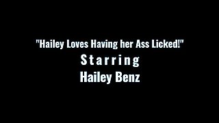 Cutie Hailey Benz Gets Ass Spread and Licked at AllAnal!