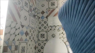 Beautiful Italian dominatrix pees and