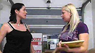 Femdoms analsmashing colleague with toys