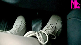 Driving and Pedal Pumping in Suede Soft Flat Boots