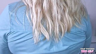 Naughty Boy Suckles Big Natural Tits of Mature BBW MILF Mom - Homemade Amateur Video