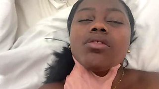 Petite Black Teen Gets Filled Up by Huge White Cock - Raw Interracial Hookup