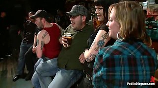 Gets Double Penetrated At A Bar With Princess Donna, Haley Wilde And Di Marco