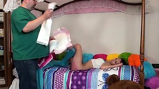 Mia: No Panties, Spanked & Diapered