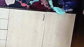 Amateur Wife Has Fun Trying on Clothes and Cutting Them