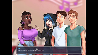 Summertime saga - Miss dewitt gave me a blowjob.