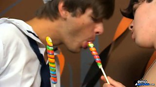 Three hot dudes fucking hard on Halloween, its great