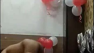 Uber-cute Indian Mal Demonstrates her Milk cans and Banging