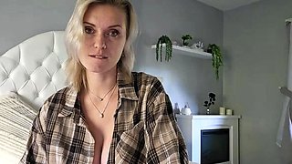 Blonde MILF with Big Boobs Playing Cam Free Porn