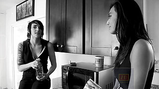 Classic Hot Lesbian Action in the Kitchen