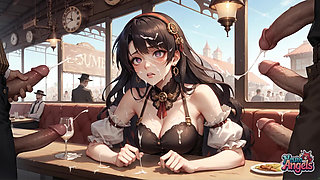 Creamy Steampunk Seduction: Maid's Whipped Cream Explosion