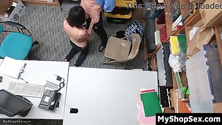 Caught Teen Thief Squeals and Cries During Hardcore Police Fuck