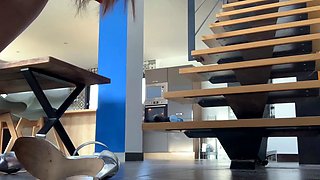 Amateur close up ass toying