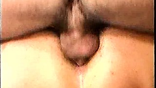 Real dutch brunette slut is giving blowjob and handjob