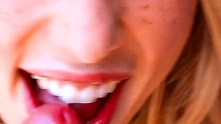 POV - Sloppy Blowjob From Blonde Babe Millie Morgan