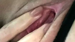 Sexy amateur blonde fingers and toys her wet pussy