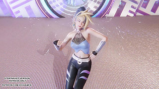 MMD  Aespa - Drama - Akali Sexy Kpop Dance League of Legends Hentai Uncensored 4K 60FPS