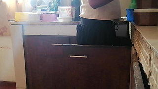 Secret Shoot of My Aunt, While She Cooks