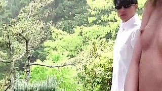 There's a Skinny Amateur Babe Out There Getting Her Workout in the Fresh Air in the Countryside