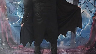 My BF and I All Dresses up as Bat Man and Bat Girl