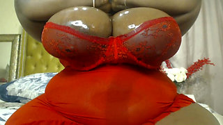 Showing of My Oiled Tits