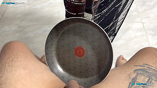 The older rat entered that lady's house and they punished him